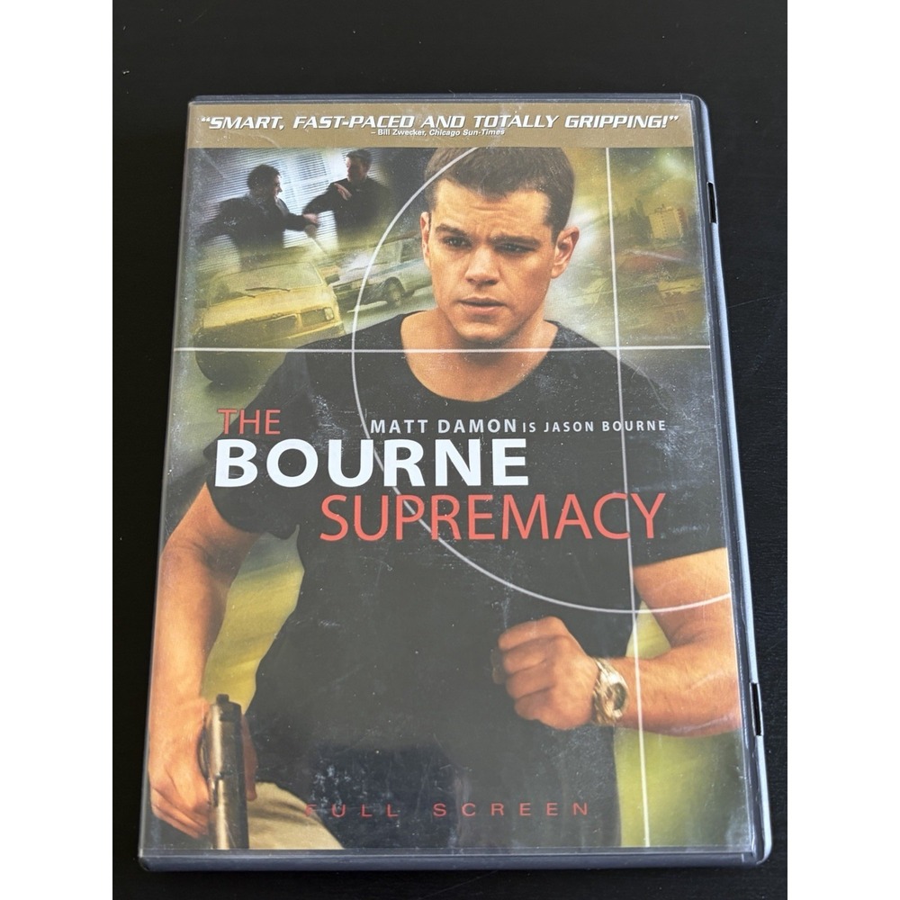 The Bourne Supremacy (Full Screen Edition) - DVD Matt Damon Action Thriller